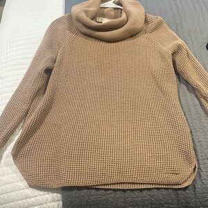 MK Cozy Tan Turtleneck Sweater